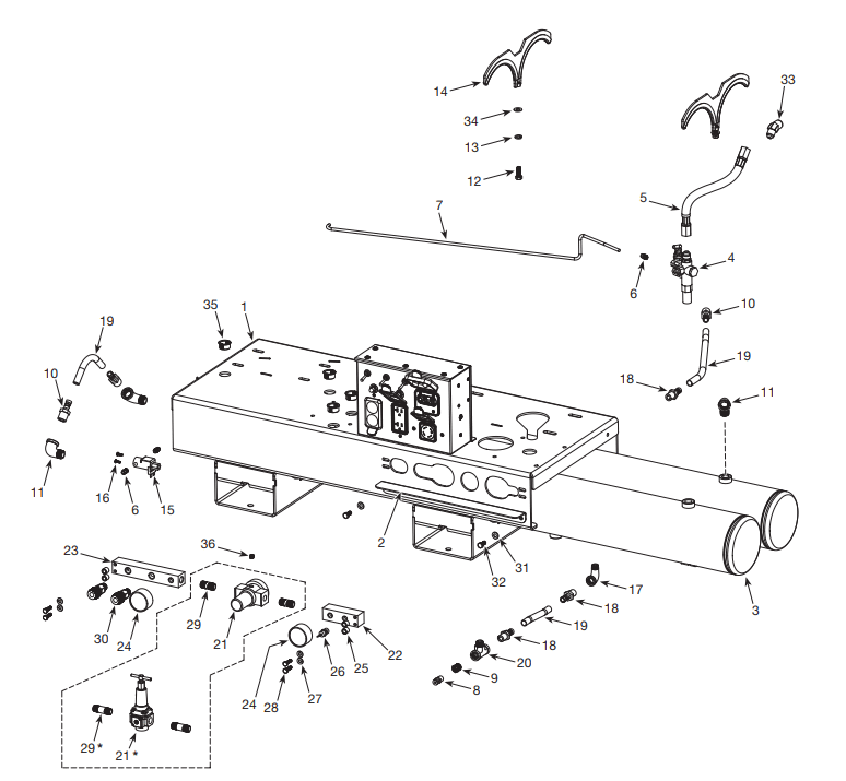 Section 1 Diagram and Parts List for GR3200  Campbell Hausfeld Compressor